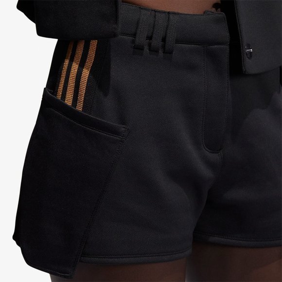 Adidas Ivy Park 3 Stripe Black Mesa Suit Shorts Size XS GR1465 - Picture 4 of 6